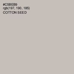 #C5BEB9 - Cotton Seed Color Image